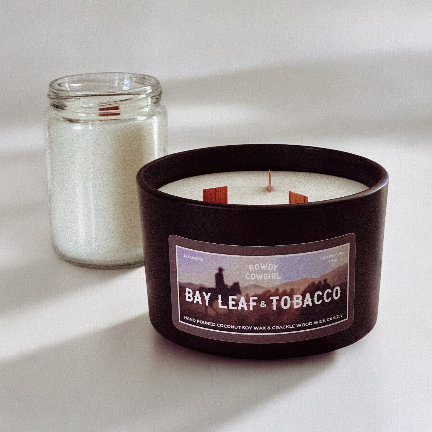 Bay Leaf & Tobacco Wood Wick Candle
