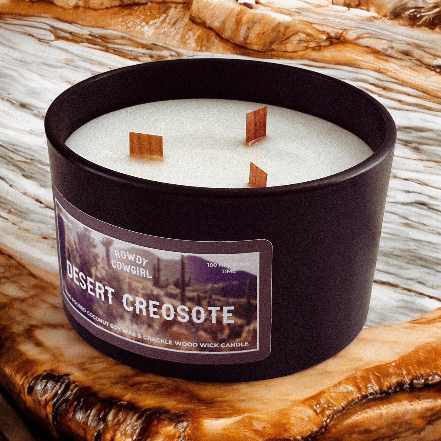 Desert Creosote Wood Wick Candle
